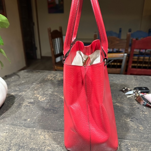 Kate Spade Red Leather Satchel - Picture 2 of 6